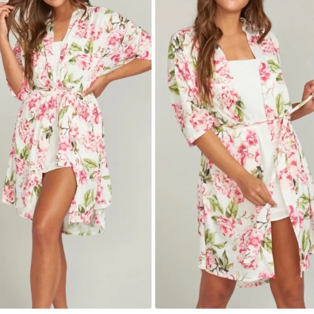Show Me Your MuMu Floral Robe One Size - Picture 7 of 10